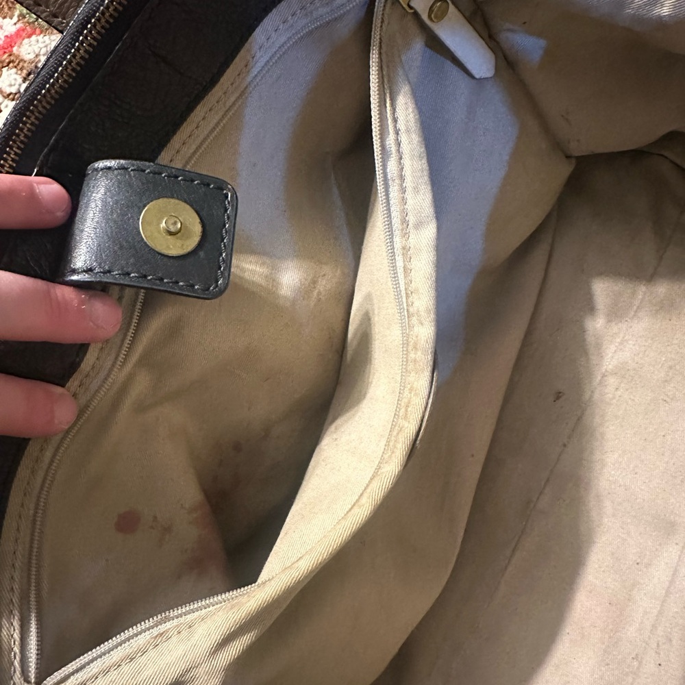 Fossil Tri-color Leather Tote - Picture 7 of 10